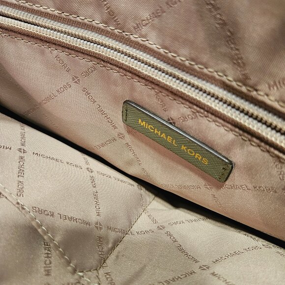 Michael Kors Army Green Top Handle Bag - Picture 4 of 14